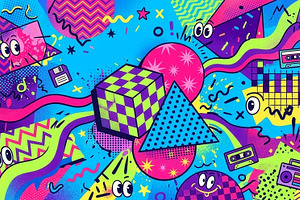 Pop art comic style background with, a Holiday Photo by Imaginarium