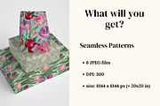 Tulips Seamless Patterns, a Pattern Graphic by Ninterints (Thumbnail 2 of 7)