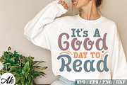 Book Lover Retro SVG Bundle ,Book, a Graphic by akazaddesign (Thumbnail 13 of 13)