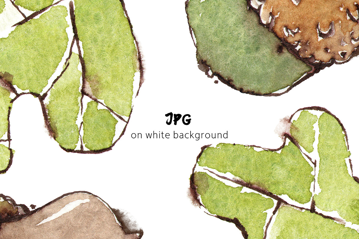 Acorns & Leaves Watercolor Patterns, a Pattern Graphic by Mazheika Store (Photo 8 of 9)