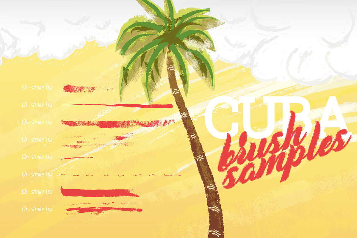 Cuba Illustrator Brushes, a Brush Add-On by Leonard Posavec (Photo 3 of 3)