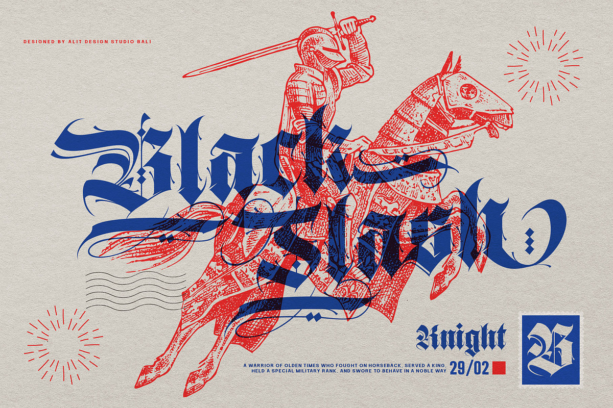 Brave Thorn Blackletter Font, a Blackletter Font by alit design (Photo 7 of 21)