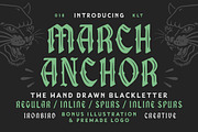 March Anchor & Bonus, a Blackletter Font by IronbirdCreative (Thumbnail 1 of 11)