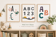 Kids Alphabet Illustrations, an Education Illustration by Anna Studio (Thumbnail 5 of 10)