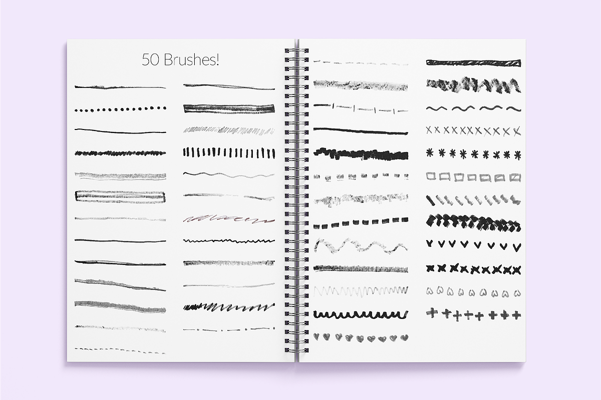 AI Kids Marker Strokes Brushes, a Brush Add-On by CL Creative Studio (Photo 2 of 9)