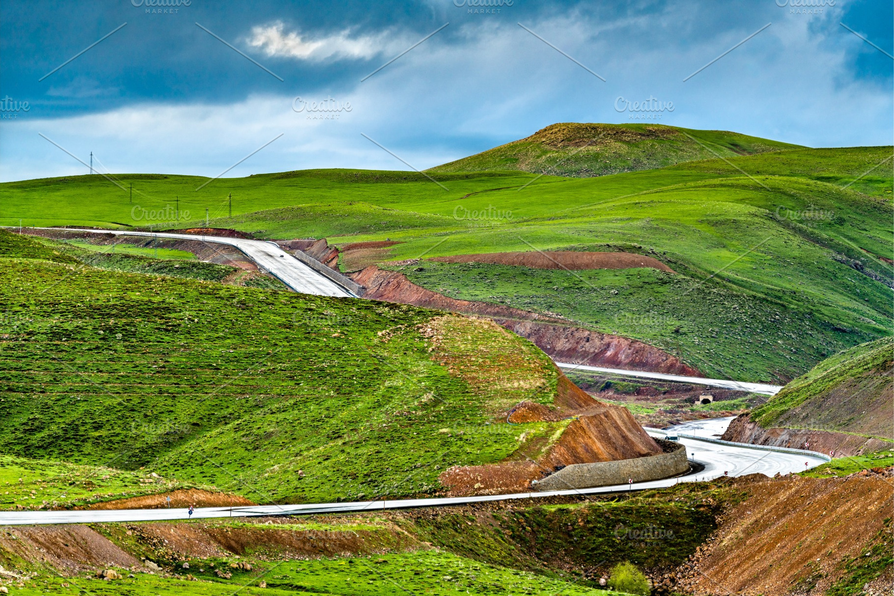 Road in the Armenian Highlands of, a Nature Photo by Leonid Andronov