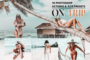10 On Trip Photoshop Actions, an Action Add-On by Hue Palettte Studio (Thumbnail 1 of 10)