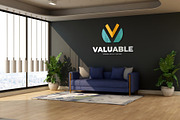 PSD Modern Office Wall Logo Mockup, an Advertising Mockup by Ayy (Thumbnail 14 of 15)