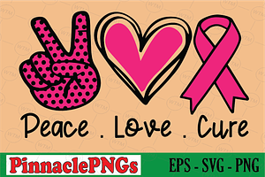 Peace love Cure, a Seasonal Illustration by Pinnacle PNGs