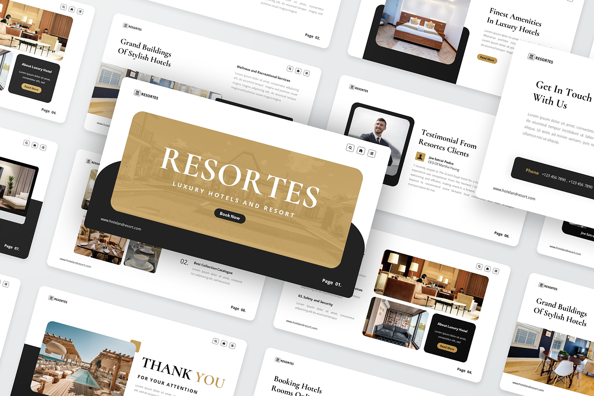 Luxury Hotels And Resort Keynote, a Presentation Template by SquidPixey (Photo 5 of 6)
