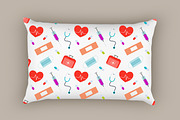 Medical Seamless Pattern, a Pattern Graphic by Bartama Graphic (Thumbnail 3 of 5)