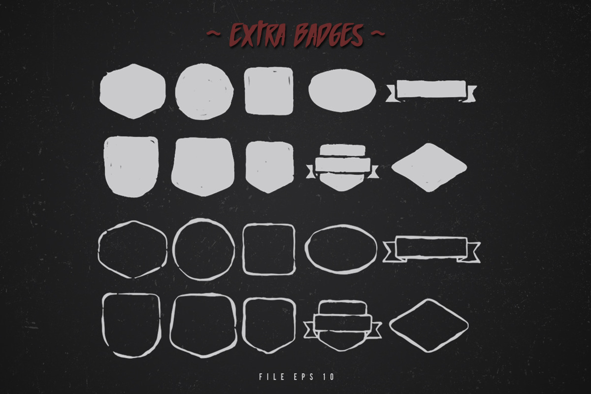 MIGHTY Typeface + Extra Badges preview 5