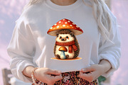 Autumn Hedgehog Clipart, an Illustration by designcity5 (Thumbnail 4 of 5)