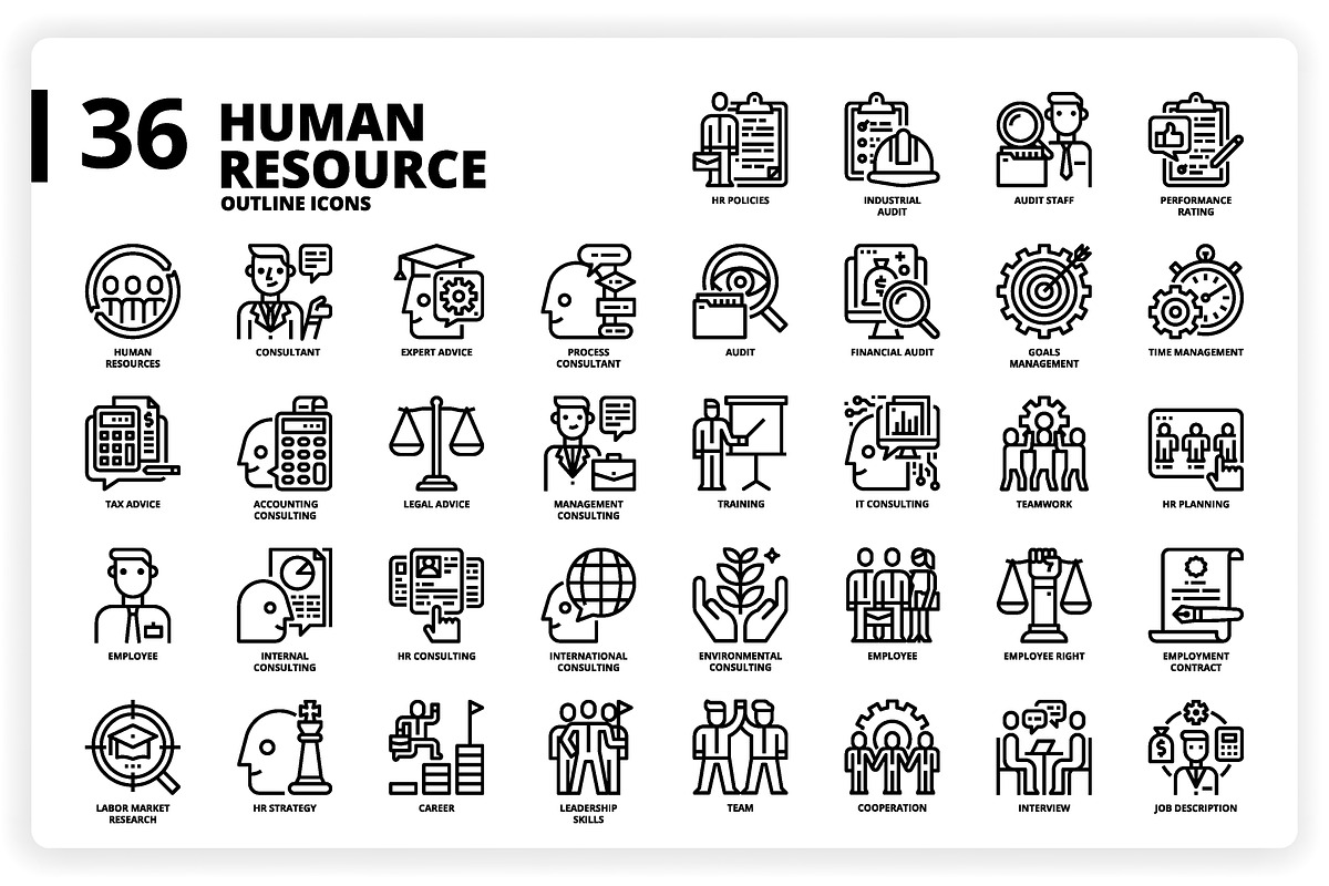 3,600 Icons x3 Styles, an Outline Icon by monkik (Photo 173 of 299)