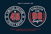 Varsity Signature a font Combination, a Slab Serif Font by Blankids Studio (Thumbnail 6 of 13)