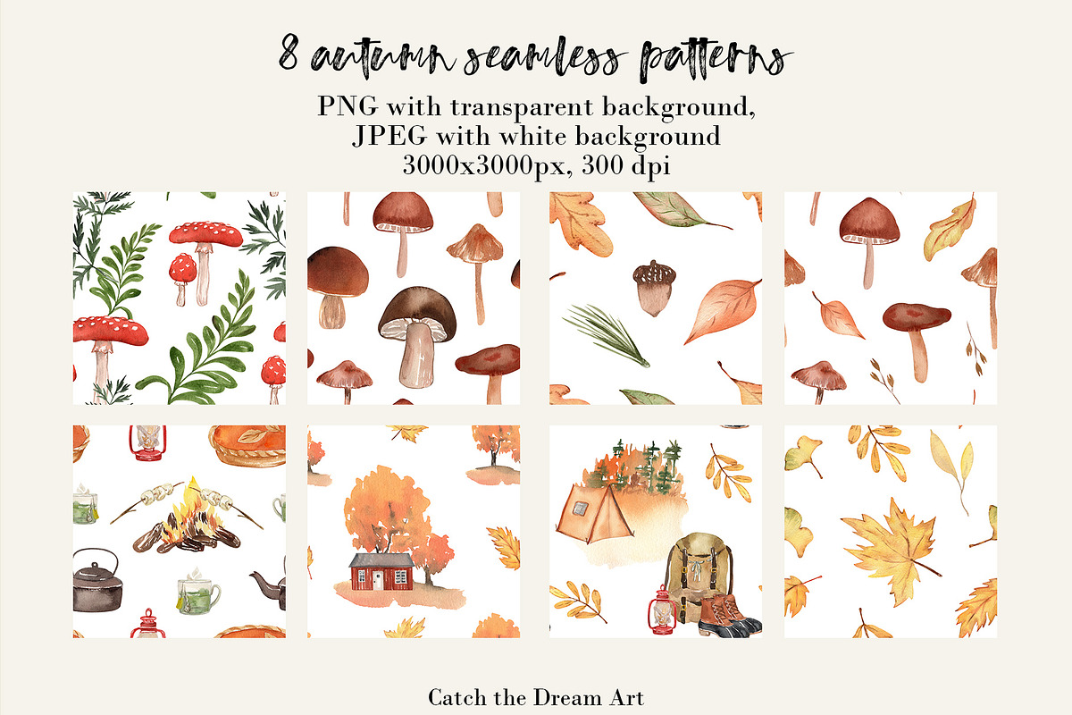 Fall Camping Forest Landscape, a Seasonal Illustration by Catch the Dream Art (Photo 11 of 13)