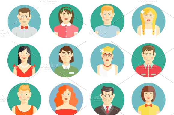 Diverse People Avatar Icons
