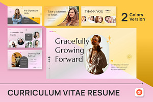 Curriculum Vitae Resume PPT, a Presentation Template by Antstheme