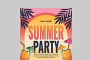 Summer Club Party Flyer Template, a Flyer Template by MightyDesign (Thumbnail 4 of 8)