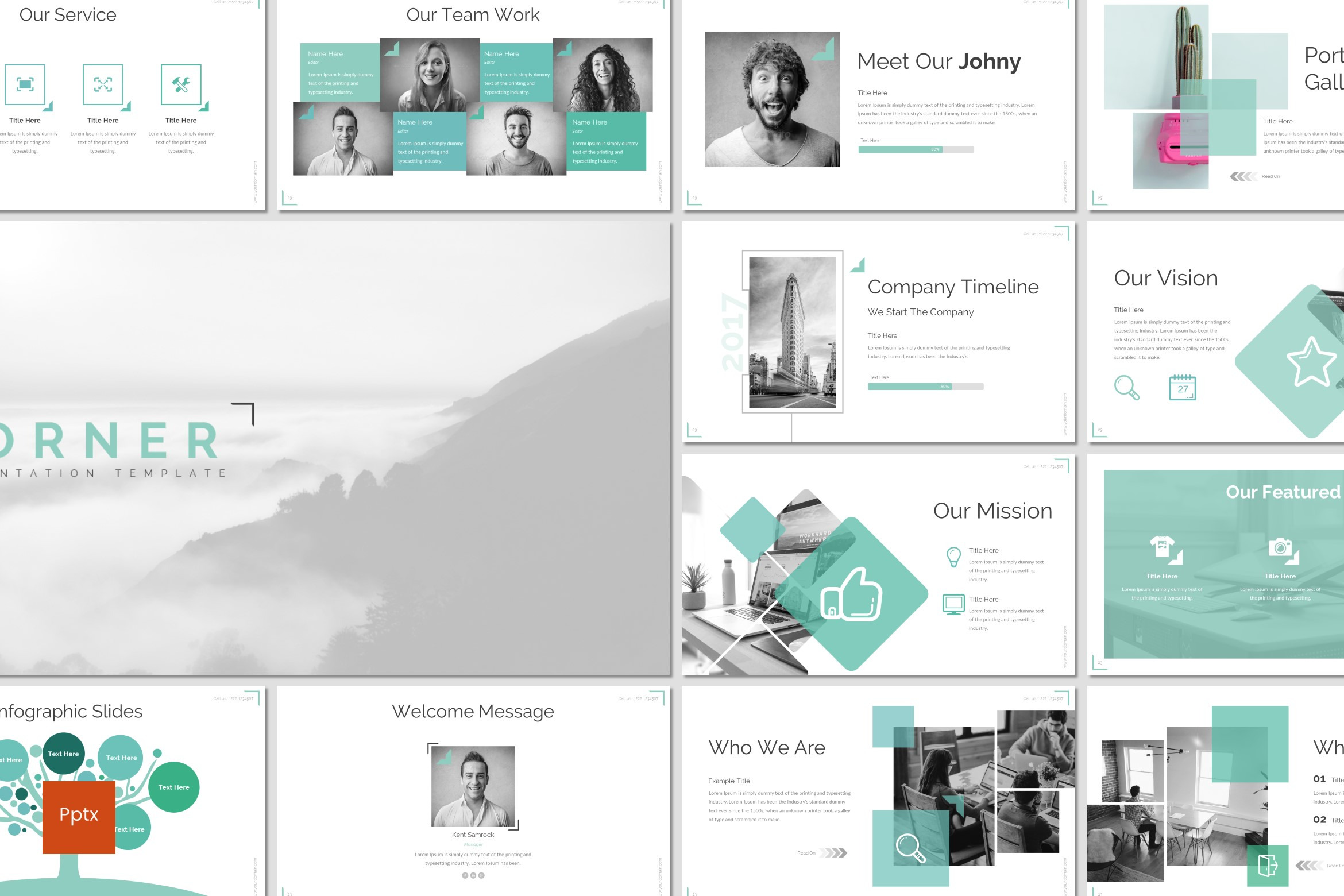 Corner Powerpoint Template A Presentation Template By Inspirasign