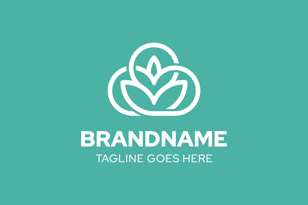 Cloud Plant Modern Line Logo, a Branding & Logo Template by Pray Art Design Studio (Photo 2 of 2)