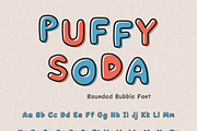 Retro rounded bubble font-Puffy Soda, a Handwritten Font by ZoloDesignHub (Thumbnail 9 of 11)