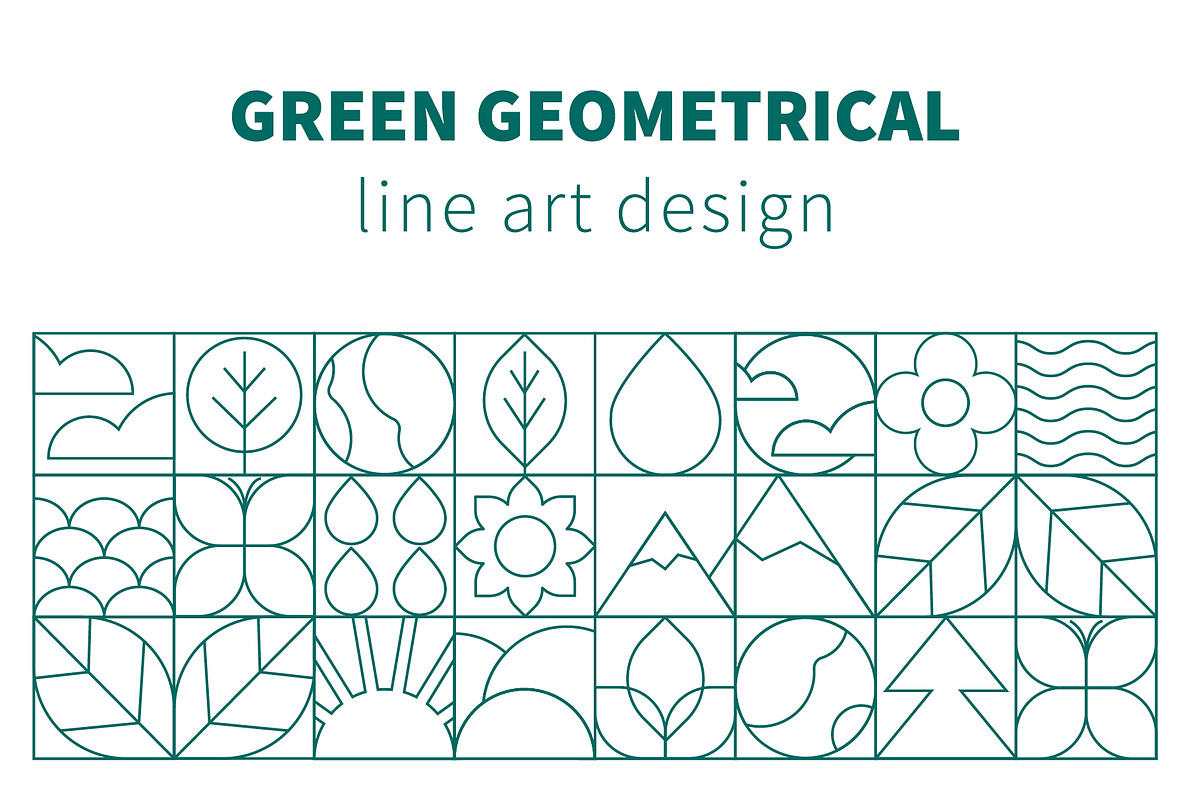 Mosaic Designs. Geometric Eco Nature, a Pattern Graphic by Lettering_Logo (Photo 5 of 7)