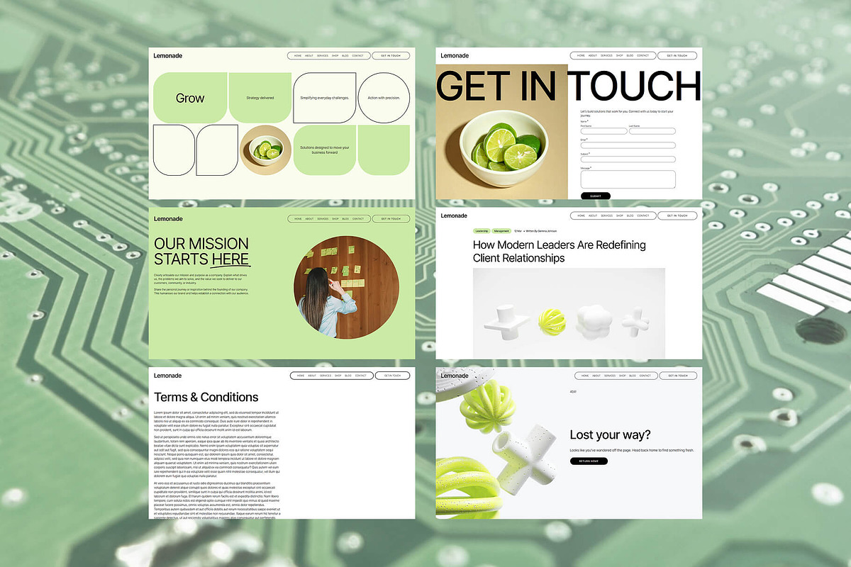Lemonade - Squarespace Template preview 5