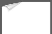 Gray paper sheet with curled corner, a Wallpaper Graphic by Onyx (Thumbnail 3 of 3)