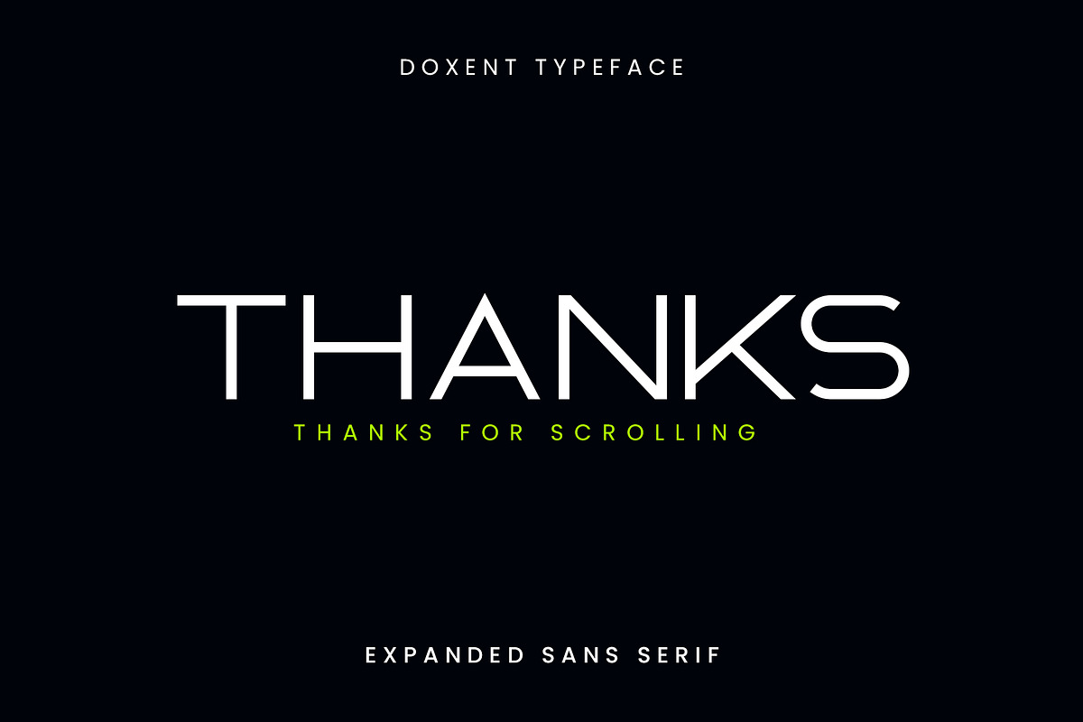 Doxent Expanded Sans Serif Font, a Sans Serif Font by Idea Studio (Photo 11 of 11)