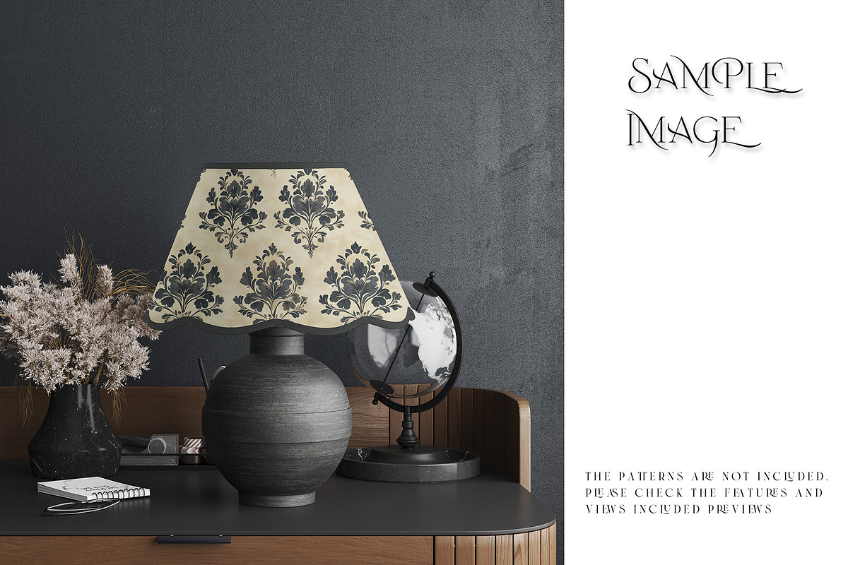 Scalloped Lampshade Mockups, a Product Mockup by mock-ups (Photo 12 of 17)