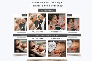 About Me Portfolio Page Template