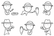 Icons about archeology and excavatio, an Icon by JK comics (Thumbnail 1 of 5)
