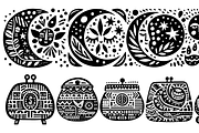 Vintage Birds Folk Art, a Decorative Illustration by devastd (Thumbnail 10 of 28)