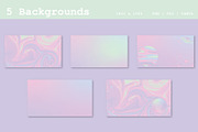 Streaming: Iridescent Galaxy Kit, a Social Media Template by Liseno Designs (Thumbnail 3 of 9)