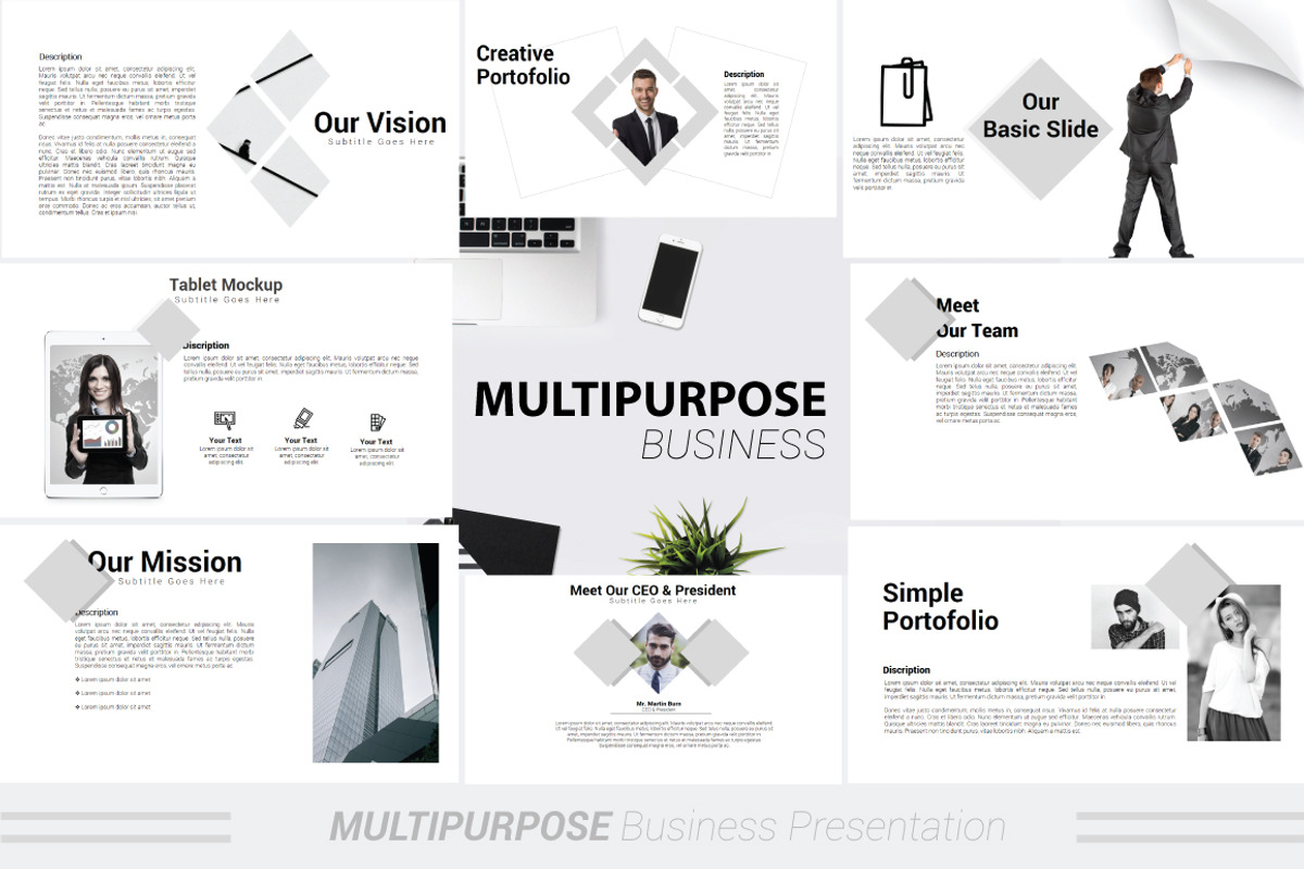 Multipurpose Powerpoint Template, a Presentation Template by Presentation Official (Photo 1 of 9)