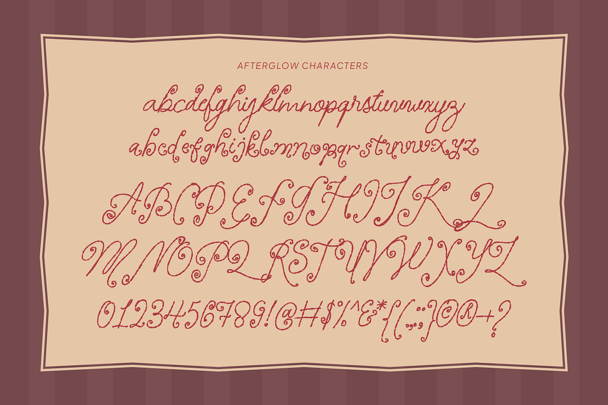 Afterglow – Duo Whimsical Font, a Handwritten Font by Mahesans Co (Photo 8 of 10)