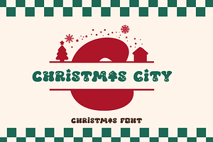 Christmas City Is A Monogram Font