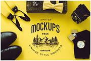 10 Hipster Mockups Pack, a Product Mockup by Victor Barac (Thumbnail 1 of 3)