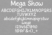 Mega Show – A Playful Handwritten, a Handwritten Font by cocodesign (Thumbnail 5 of 6)