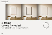 5x7 Dinner Table Frame Mockup, a Household Mockup by mockupize (Thumbnail 2 of 7)