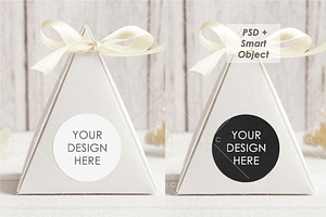 Favor Box/Sticker/Tag Mockup Bundle