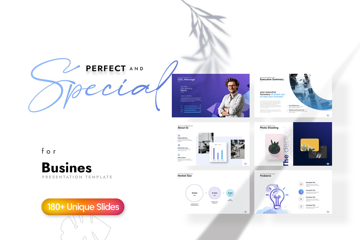 Business Pitch Deck PowerPoint, a Presentation Template by creathrivestudio (Photo 2 of 26)