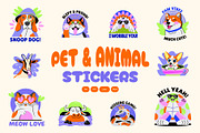Animated Pet and Animal Stickers Set, an Emoji Icon by Brickclay (Thumbnail 1 of 5)