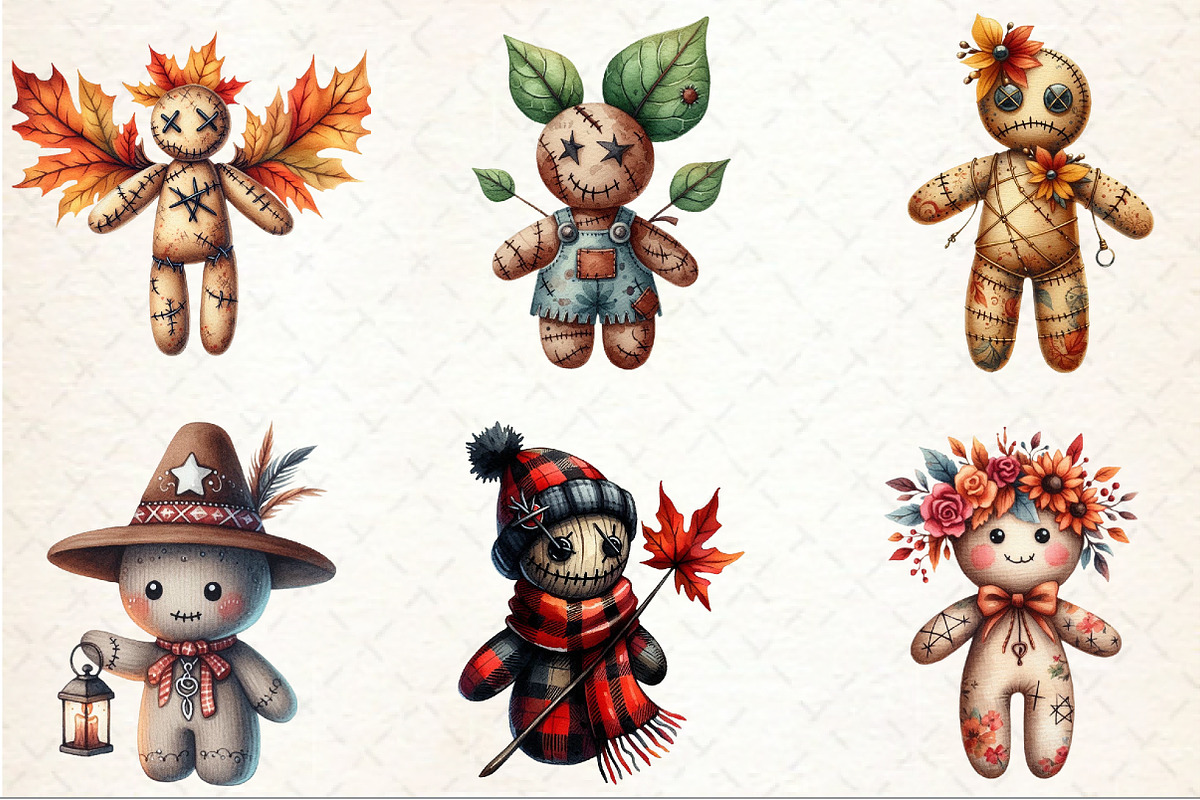 Autumn Voodoo Doll Clipart, an Illustration by Rose Art (Photo 3 of 8)