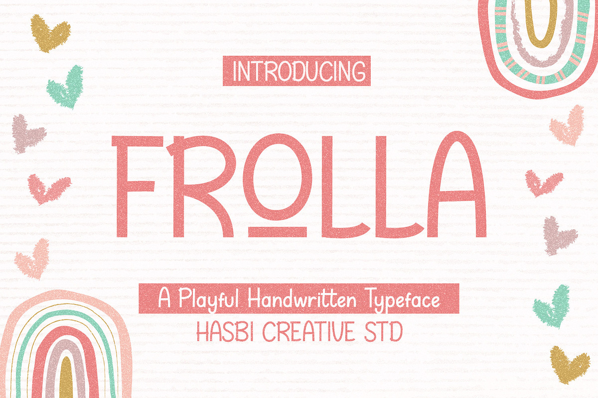 Frolla - Cute Display, a Font by Hasbi Creative (Photo 1 of 8)