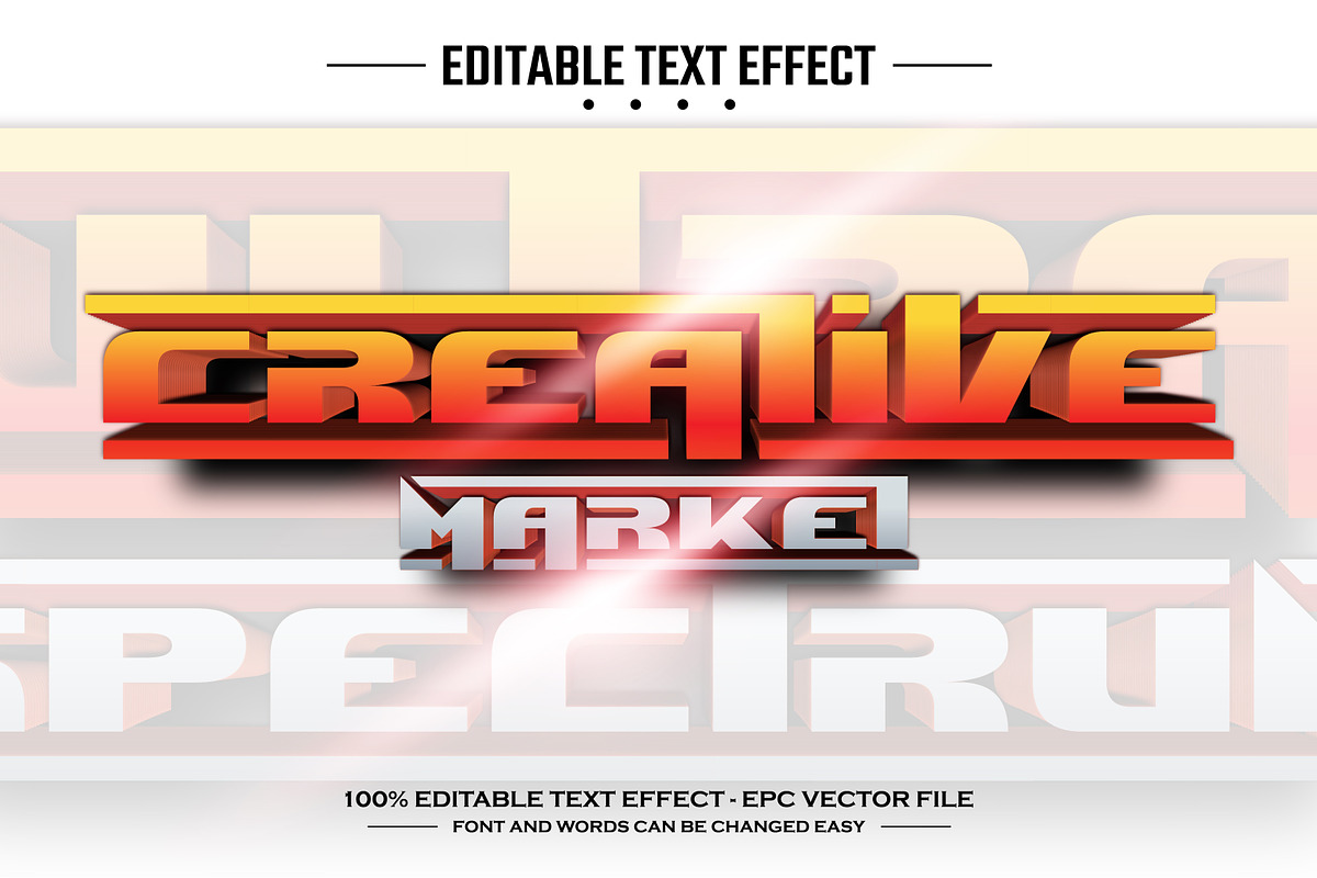 Ultra spectrum editable text effect, a Layer Style Add-On by nicemorning (Photo 3 of 3)