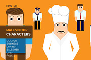 MALE-VECTORS CHARACTERS  EPS | CS4+, a Work Illustration by SUBCUTANEO STORE (Thumbnail 2 of 2)