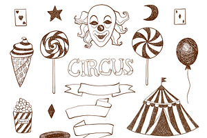 Vintage Circus Design Set