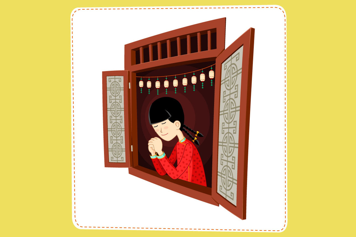 Little Girl Praying, an Illustration by 611 Studio (Photo 3 of 5)